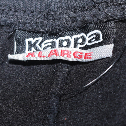 Kappa Men's Black XL Jogger Sweatpants Fleece Regular Fit