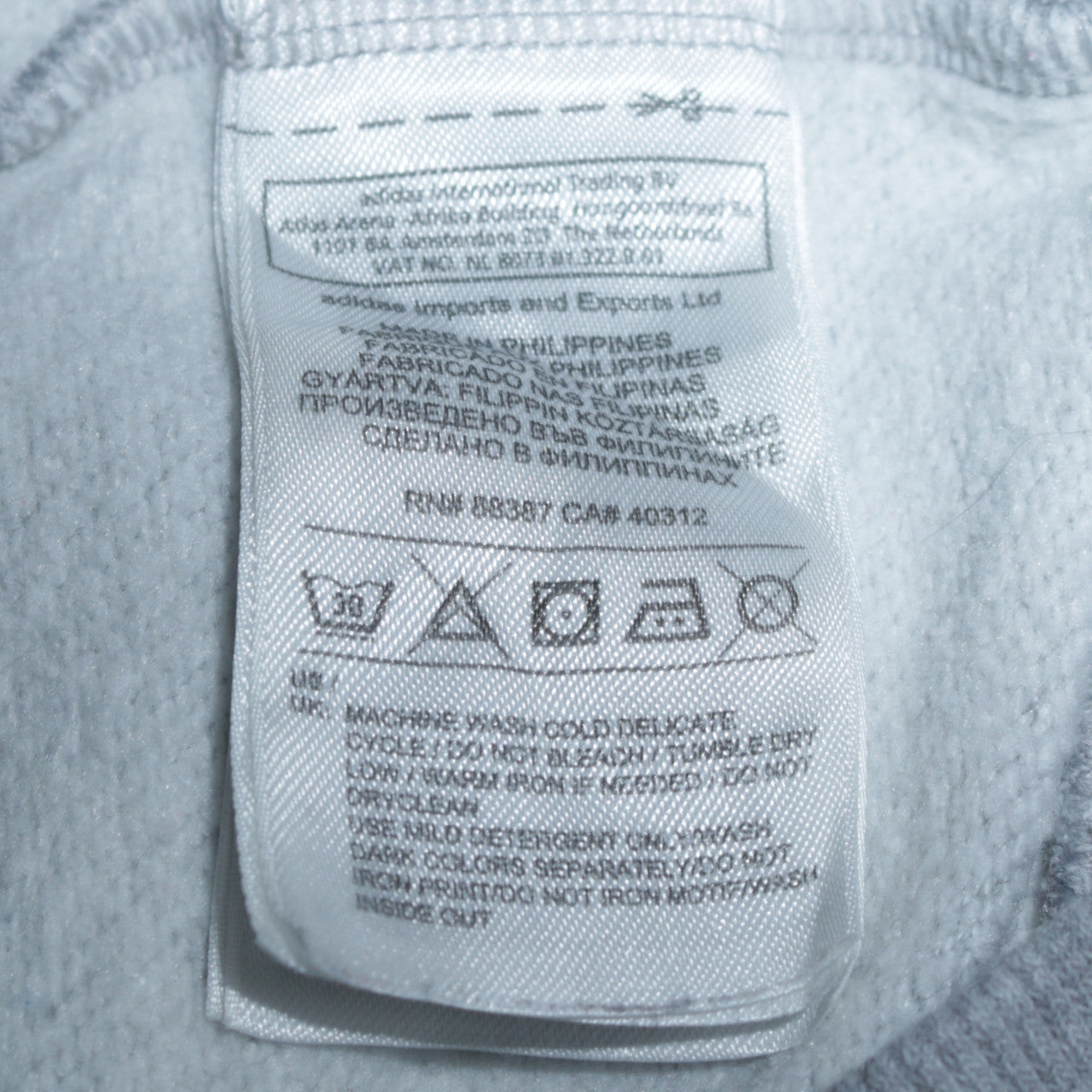adidas Men's Grey Sleeveless Full Zip Hoodie Vest M
