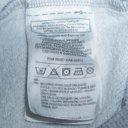 adidas Men's Grey Sleeveless Full Zip Hoodie Vest M