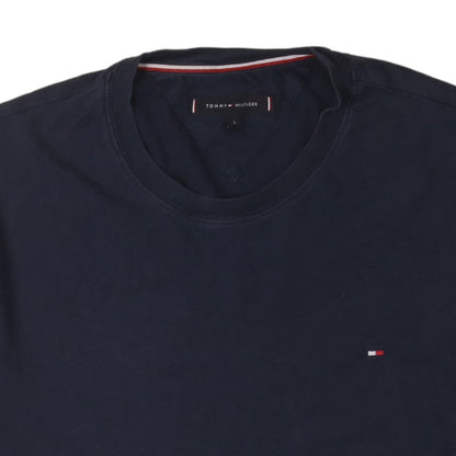 Tommy Hilfiger Men's Blue Crew Neck Cotton T-Shirt Size L