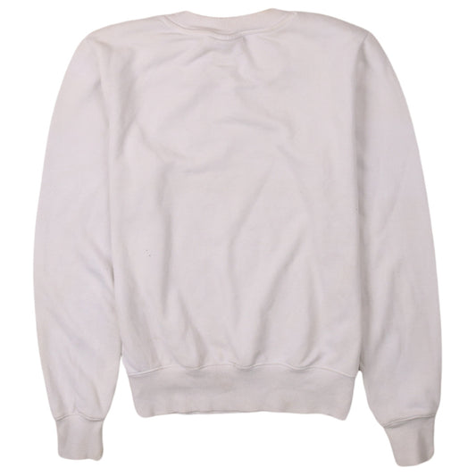 Champion Womens White XS Crew Neck Pullover Sweatshirt