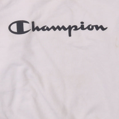 Champion Womens White XS Crew Neck Pullover Sweatshirt