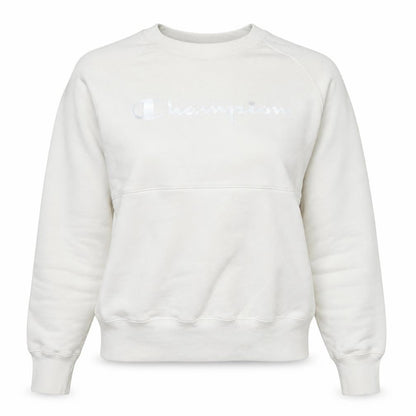 Champion Womens Ivory XS Pullover Sweatshirt with Logo Embroidery