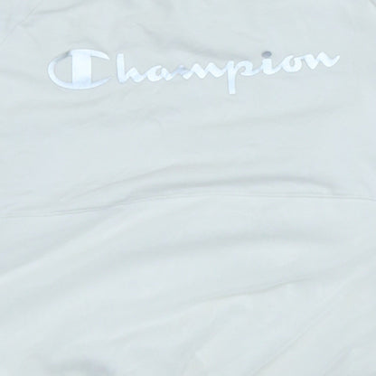 Champion Womens Ivory XS Pullover Sweatshirt with Logo Embroidery