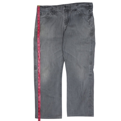 Levi's Men's Grey Straight Leg Denim Jeans Size 36x32 Regular Fit