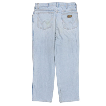 Wrangler Men's Blue Light Wash Straight Comfort Fit Denim Jeans 33x30