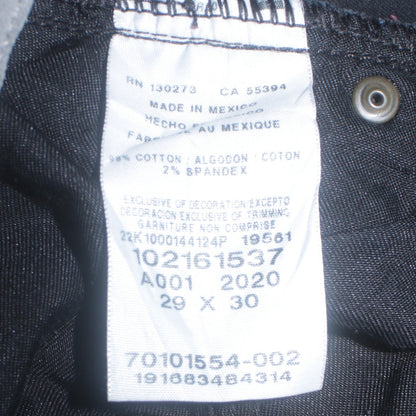 Lee Men's Black Slim Straight Jeans 29W x 30L Stretch Denim