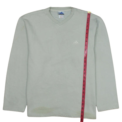 Adidas Men's Grey V-Neck Pullover Sweatshirt Size L