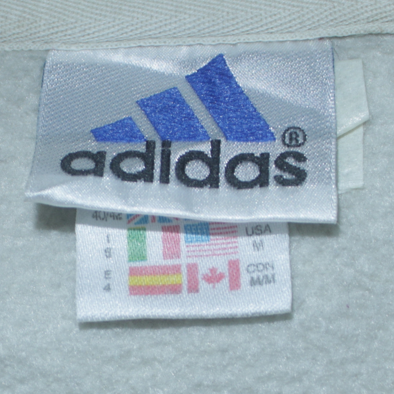 Adidas Men's Grey V-Neck Pullover Sweatshirt Size L