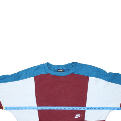 Nike Men's Multicoloured Crew Neck Pullover Sweatshirt Size M