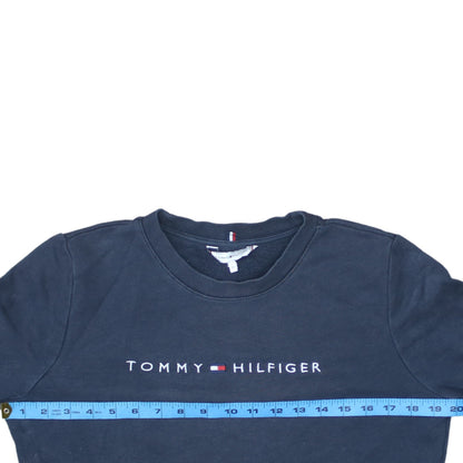 Tommy Hilfiger Womens Navy Blue XS Pullover Sweatshirt