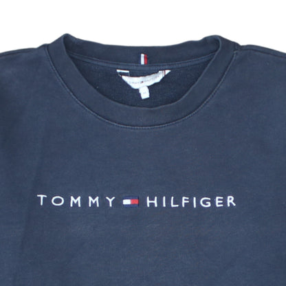 Tommy Hilfiger Womens Navy Blue XS Pullover Sweatshirt