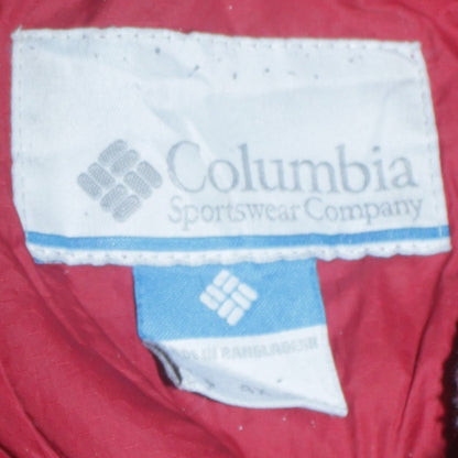 Columbia Mens Red L Full Zip Lined Puffer Jacket Outdoor Coat