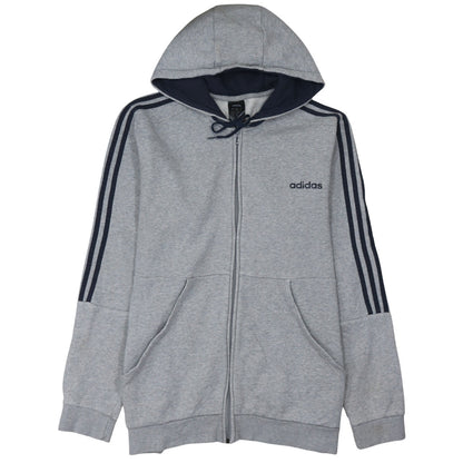 Adidas Men's Grey Full Zip Hoodie XL Sports Fleece