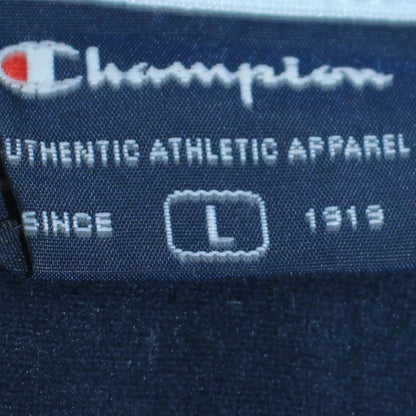 Champion Men's Blue Full Zip Sweatshirt L Lightweight Athletic