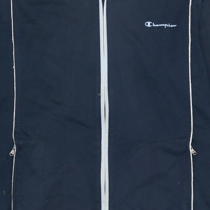 Champion Men's Blue Full Zip Sweatshirt L Lightweight Athletic