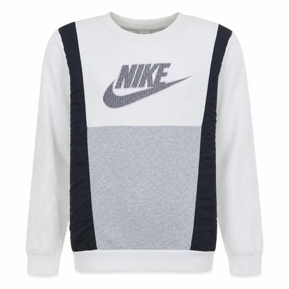 Nike Men's White Graphic Logo Pullover Sweatshirt Size S