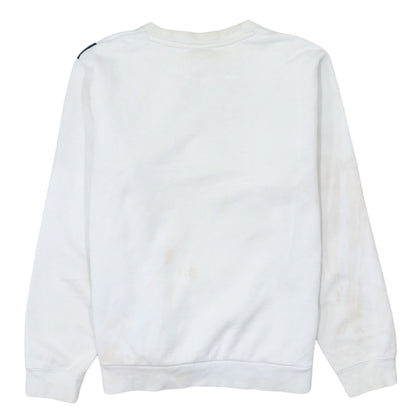 Nike Men's White Graphic Logo Pullover Sweatshirt Size S