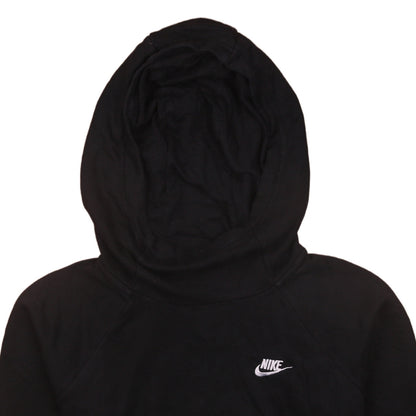 Nike Men's Black Pullover Hoodie M Fleece Logo Sweatshirt