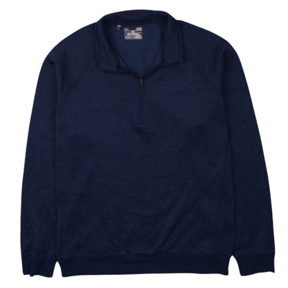 Under Armour Men’s Blue ColdGear 1/4 Zip Fleece Sweatshirt Size L