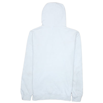 Champion White Small Womens Hoodie Pullover Cotton Blend Logo Print