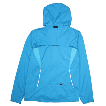 Reebok Women Blue XL (UK 16) Lightweight Hooded Windbreaker Jacket