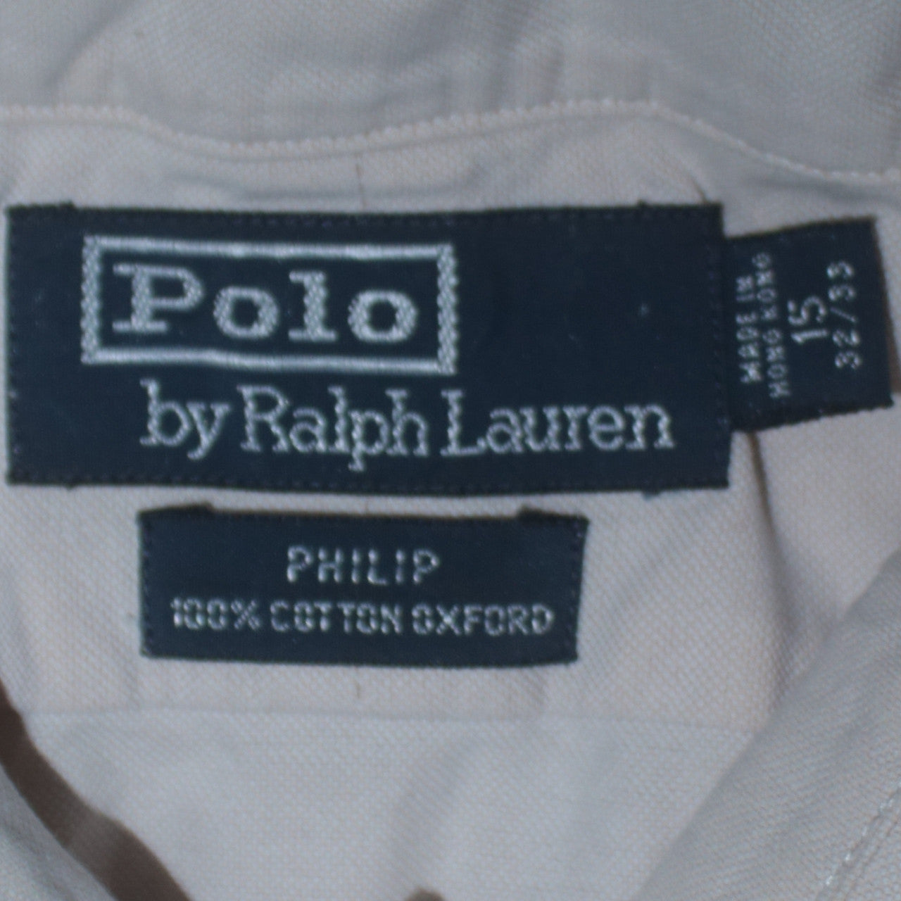 Ralph Lauren Men's White Oxford Button-Down Shirt Size 15 Classic Fit