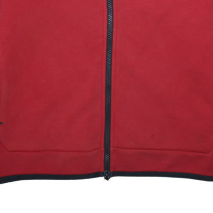 Nike Men's Red Full Zip Sports Hoodie Size M