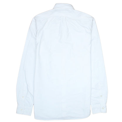 Ralph Lauren Men's White Slim Fit Button-Down Cotton Shirt S