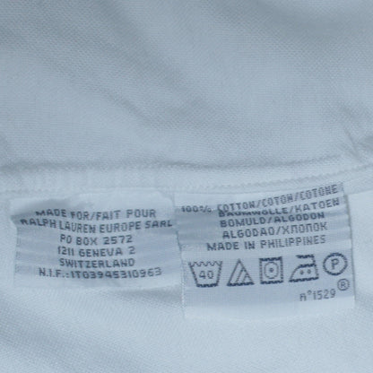 Ralph Lauren Men's White Slim Fit Button-Down Cotton Shirt S