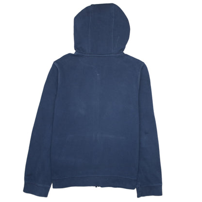 Nike Boys Navy Blue Full Zip Hoodie Size L 147-158cm Cotton Blend