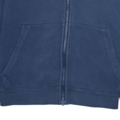 Nike Boys Navy Blue Full Zip Hoodie Size L 147-158cm Cotton Blend