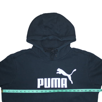Puma Men's Black Pullover Hoodie Size L Graphic Sportswear