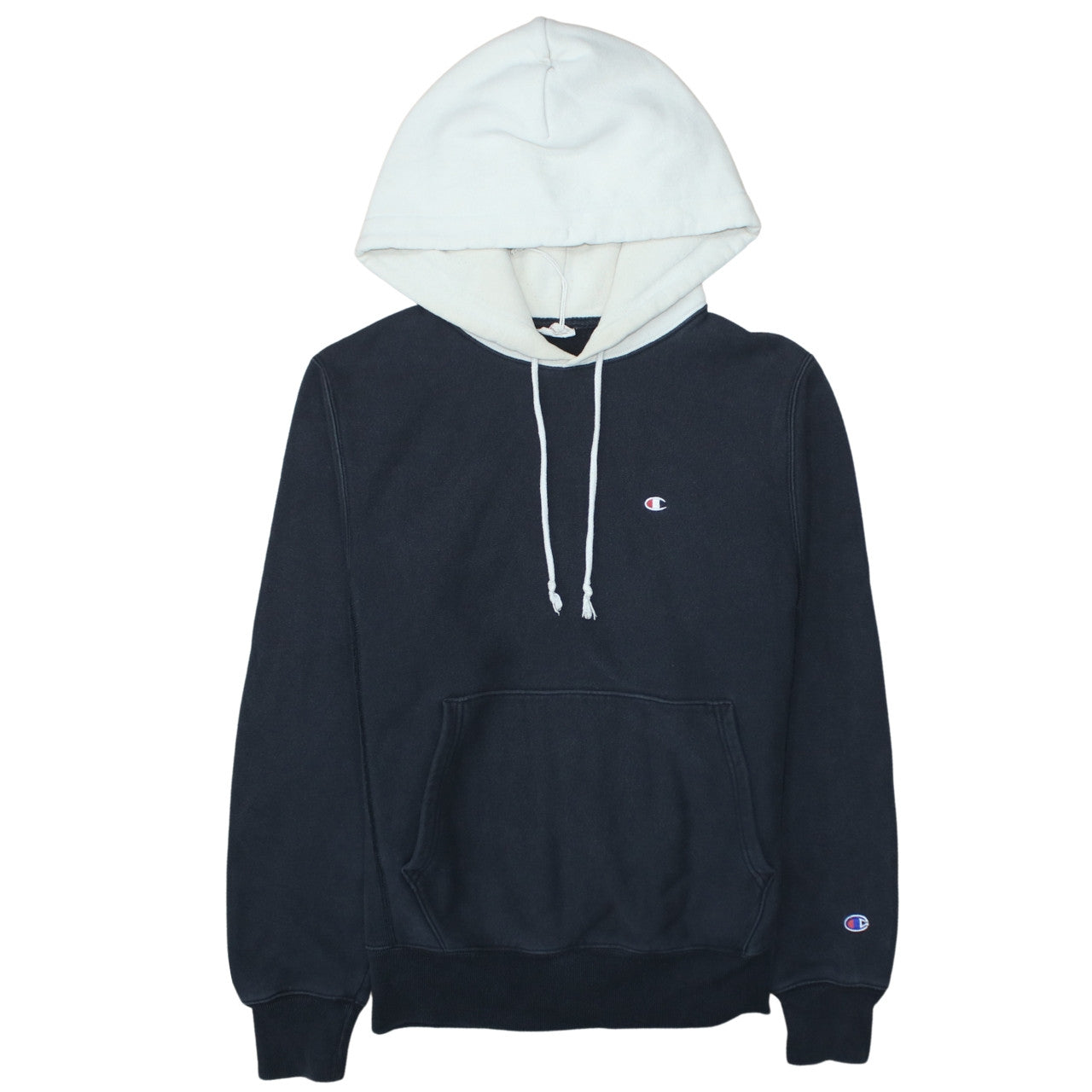 Champion Men's Blue Small Pullover Hoodie Sweatshirt with Logo