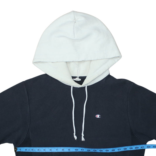 Champion Men's Blue Small Pullover Hoodie Sweatshirt with Logo