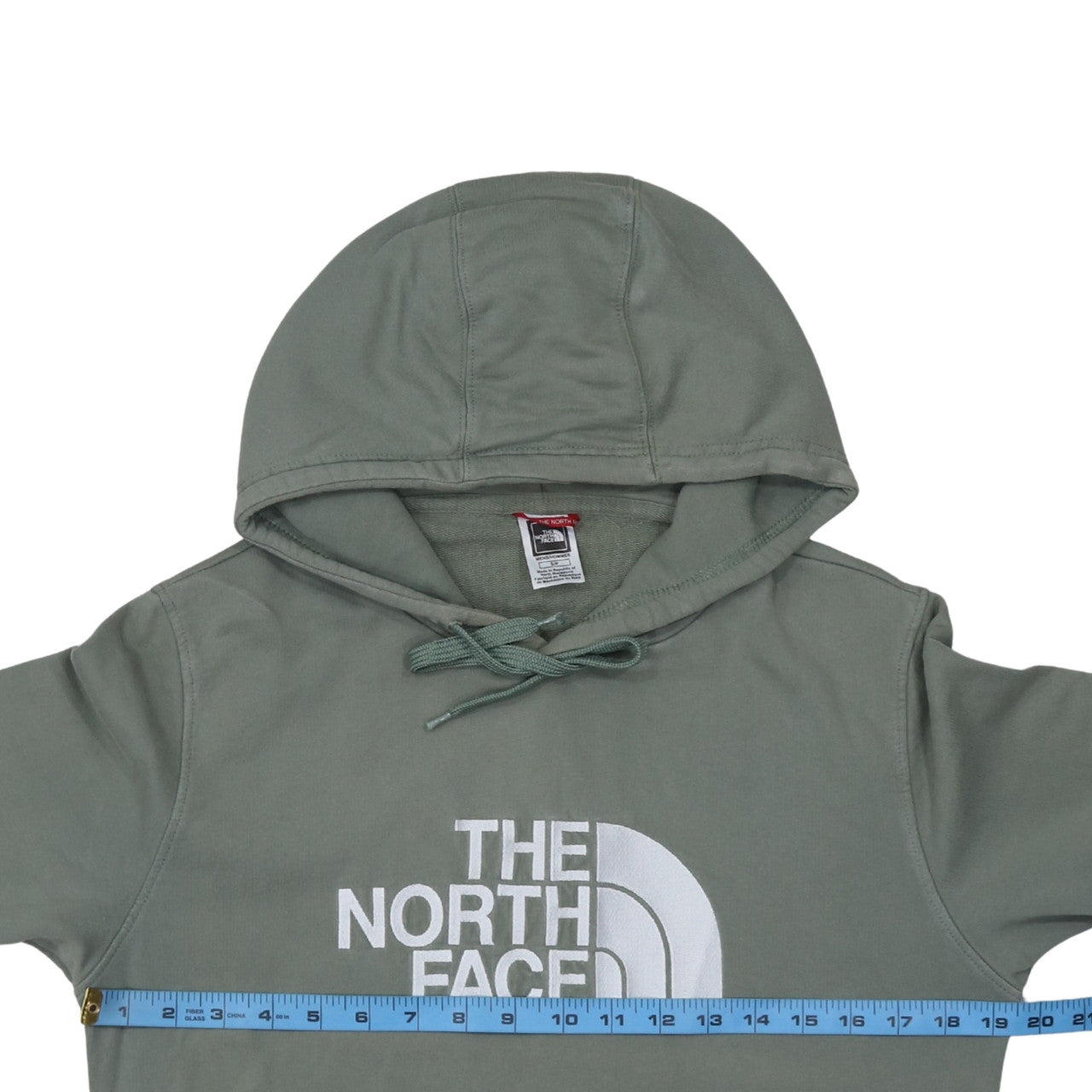 The North Face Men's Green Pullover Hoodie Small Outdoor Cotton