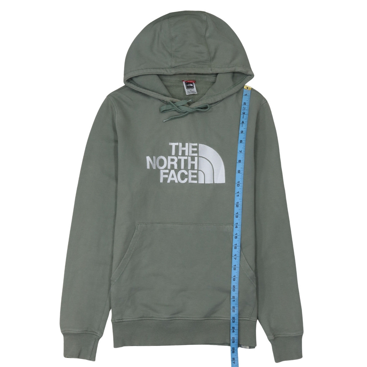 The North Face Men's Green Pullover Hoodie Small Outdoor Cotton