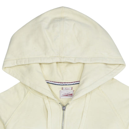 Tommy Hilfiger Denim Women's Beige Full Zip Hoodie Size M