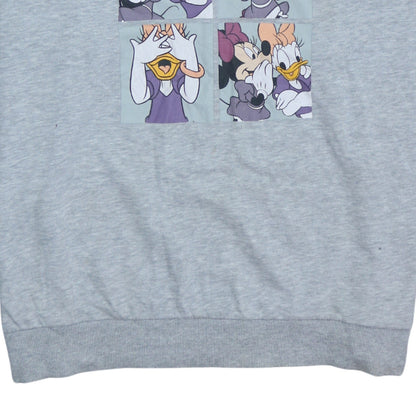 Disney Womens Grey Minnie & Daisy Crazy Friends Sweatshirt XL