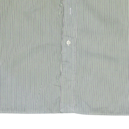 Ralph Lauren Men's Green Striped Slim Fit Button-Up Shirt 17.5/44
