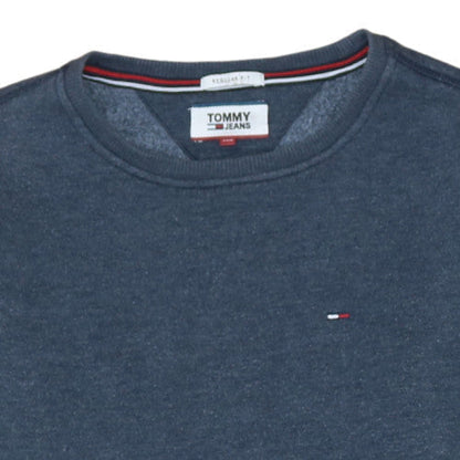 Tommy Jeans Men's Blue Regular Fit Crew Neck Sweatshirt XS
