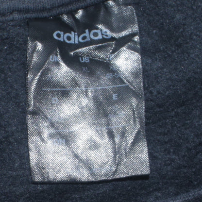 Adidas Men's Black XL Pullover Crew Neck Sweatshirt with Stripe Logo