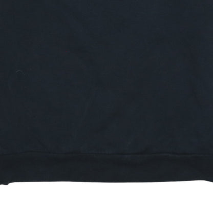 Adidas Men's Black XL Pullover Crew Neck Sweatshirt with Stripe Logo