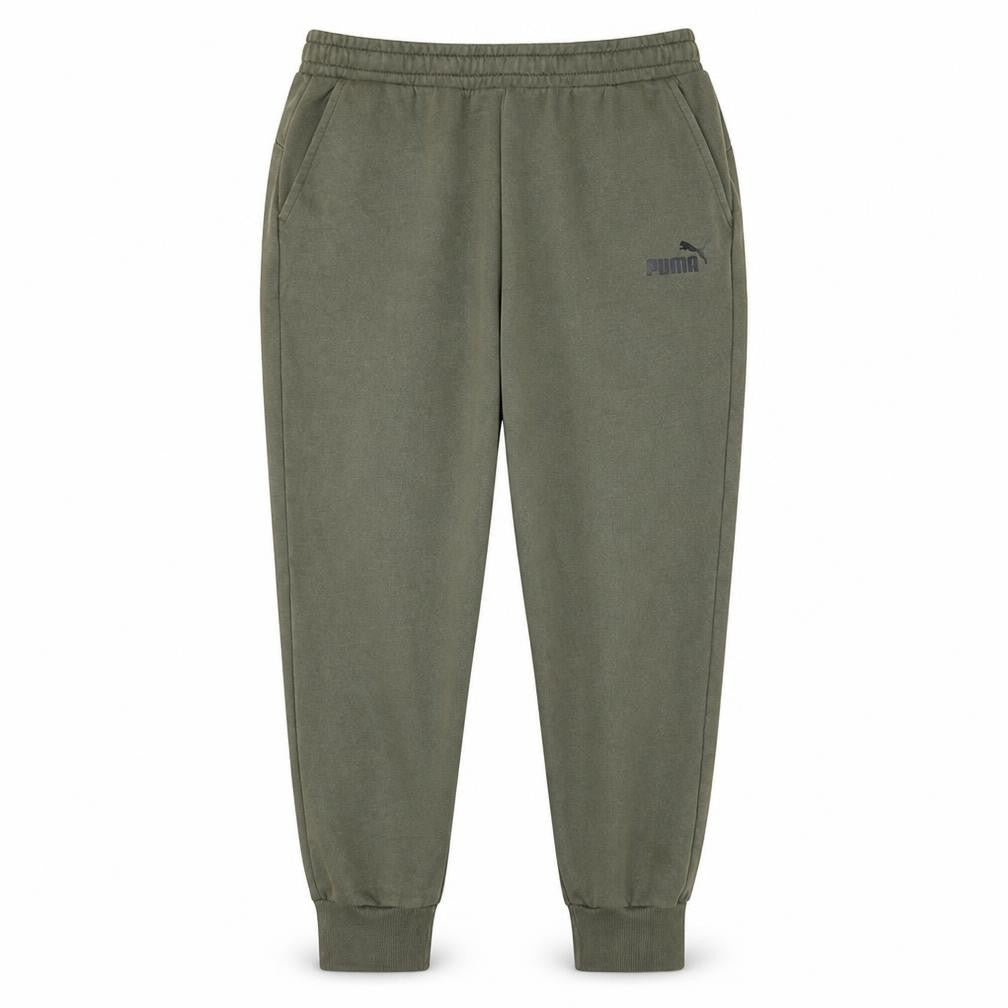 Puma Men’s Green XL Jogger Sweatpants Fleece Cuffed Tapered