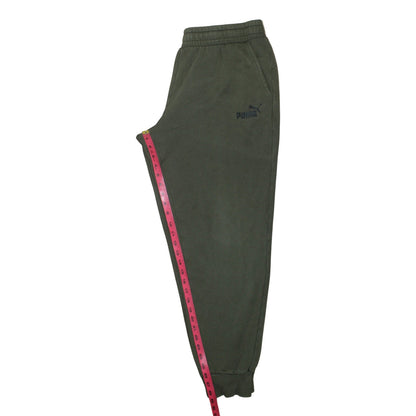 Puma Men’s Green XL Jogger Sweatpants Fleece Cuffed Tapered