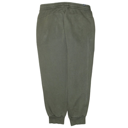 Puma Men’s Green XL Jogger Sweatpants Fleece Cuffed Tapered