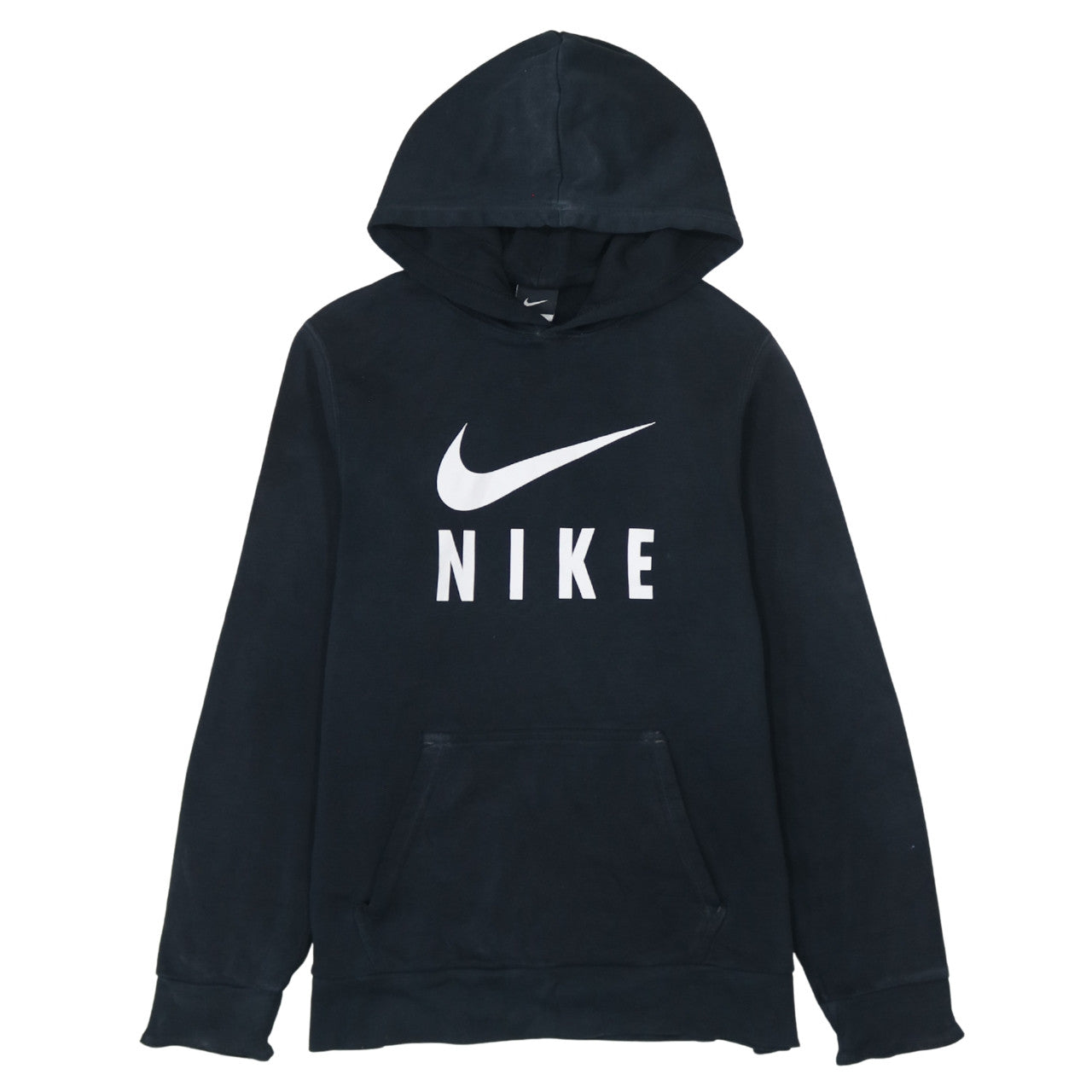 Nike Boys Black XL Pullover Hoodie with Logo Print 13-15 Years