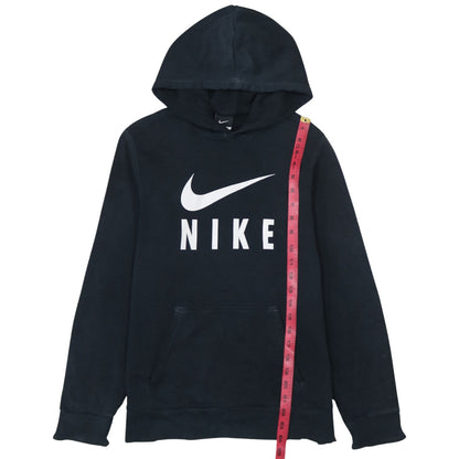 Nike Boys Black XL Pullover Hoodie with Logo Print 13-15 Years