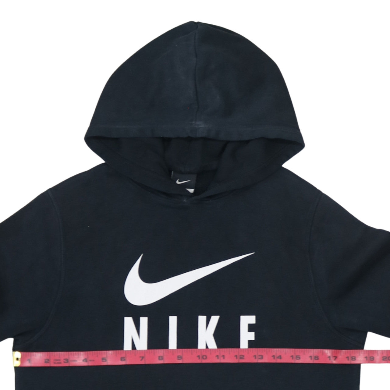 Nike Boys Black XL Pullover Hoodie with Logo Print 13-15 Years
