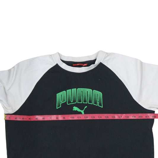 Puma Men's Black Long Sleeve Graphic Sports T-Shirt Size L